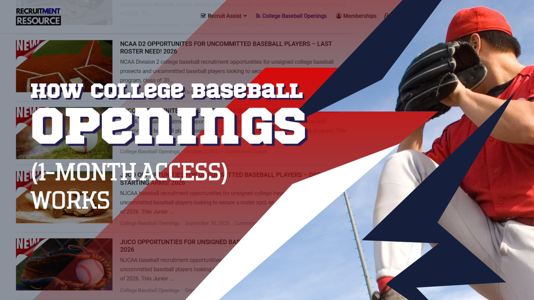 How College Baseball Openings (1-Month Access) Works