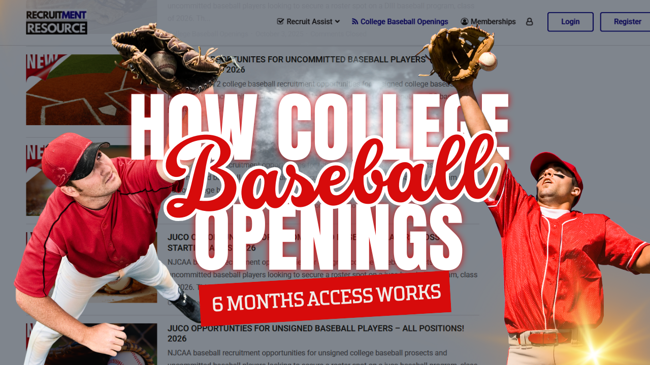 How College Baseball Openings (6-Months Access) Works