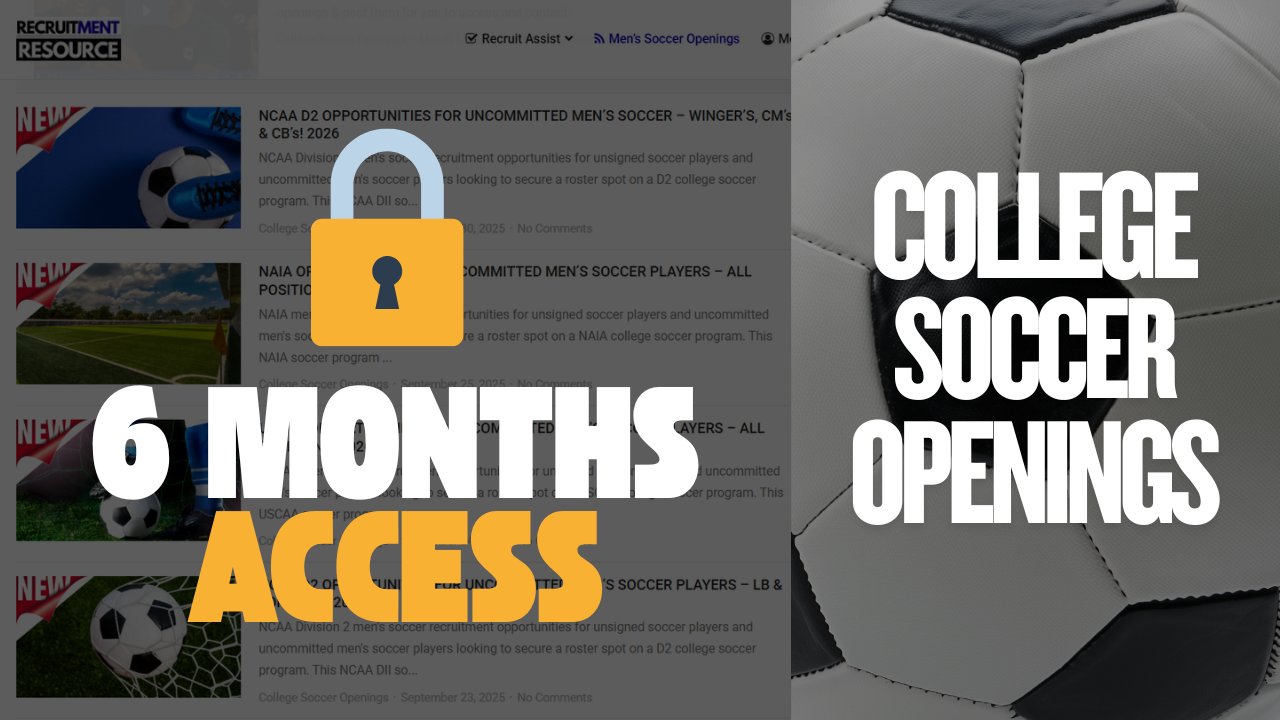 6-Month Access to Verified College Baseball Recruiting Openings